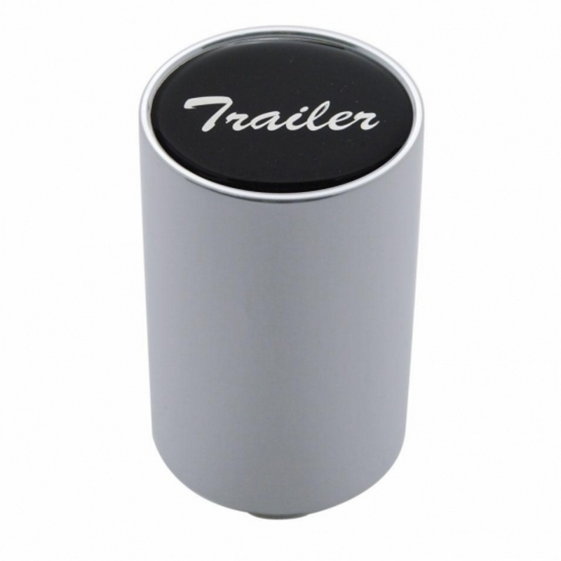 United Pacific "Trailer" 3" Air Valve Knob Black Glossy Sticker 23730