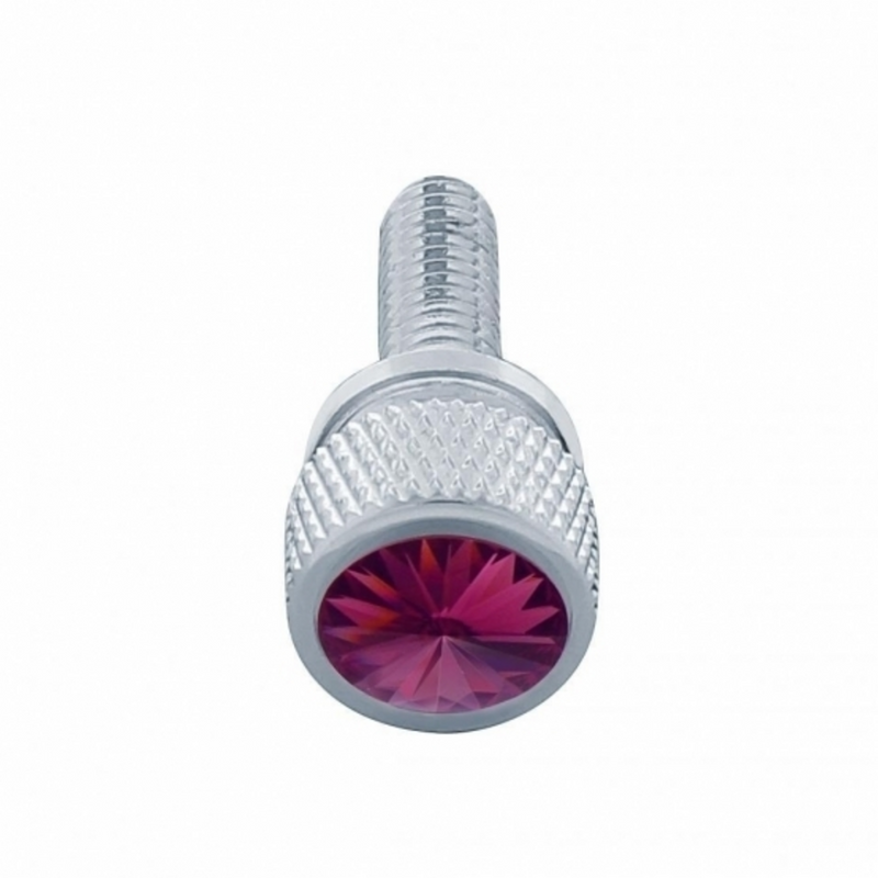 United Pacific 3/4" Short M6-1.0 Dash Screw For Kenworth Purple Crystal (12-Pack) 23811