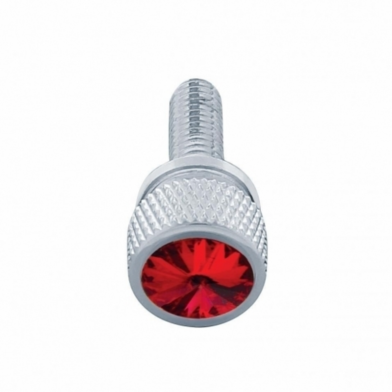 United Pacific 3/4" Short M6-1.0 Dash Screw For Kenworth Red Crystal (12-Pack) 23812