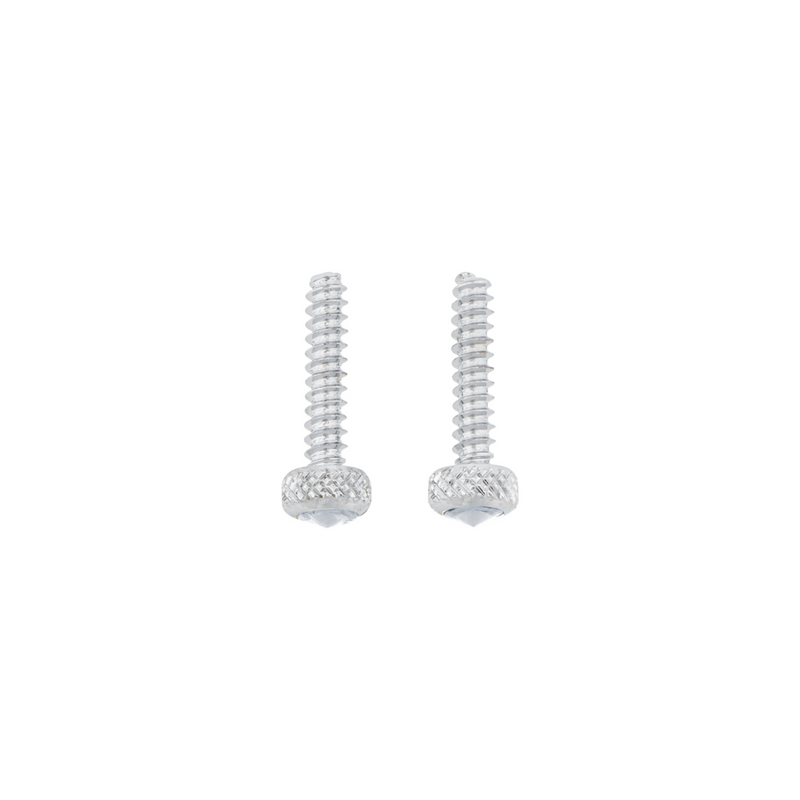 United Pacific Chrome Short Dash Screw For Freightliner With Clear Crystal (2-Pack) 23840