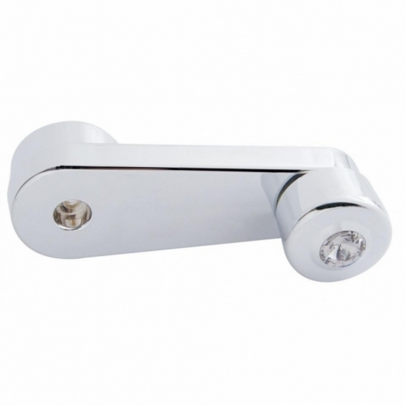 United Pacific Chrome Window Crank With Crystal For Freightliner Clear Crystal 24033