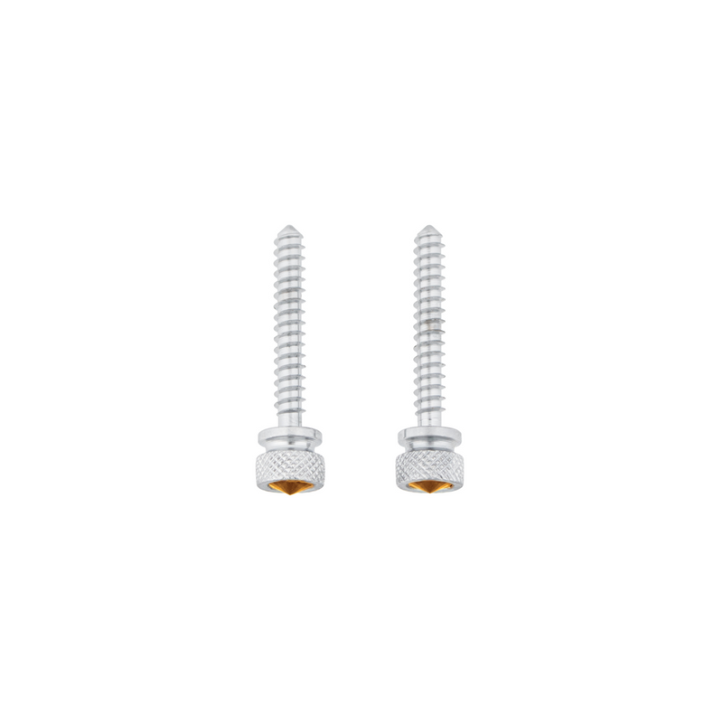United Pacific Chrome Long Dash Screw With Copper Crystal For Freightliner (2-Pack) 24051