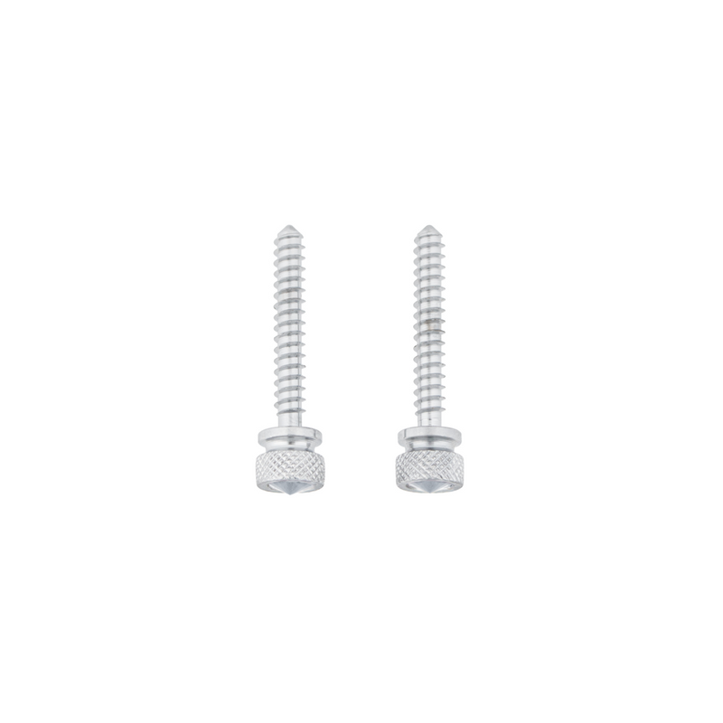 United Pacific Chrome Long Dash Screw With Clear Crystal For Freightliner (2-Pack) 24053