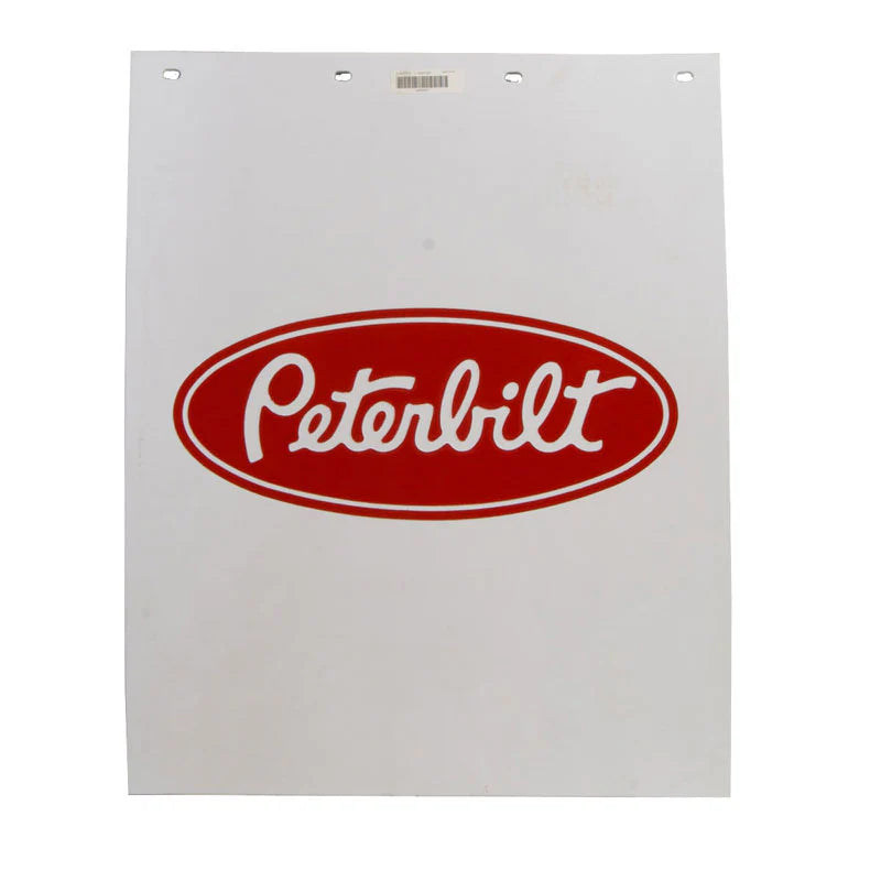 Paccar White Peterbilt Mudflap