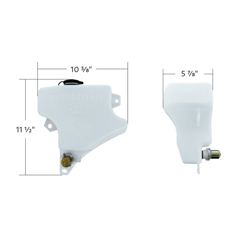 United Pacific Washer Fluid Reservoir For 2007-2019 Peterbilt 389 25002