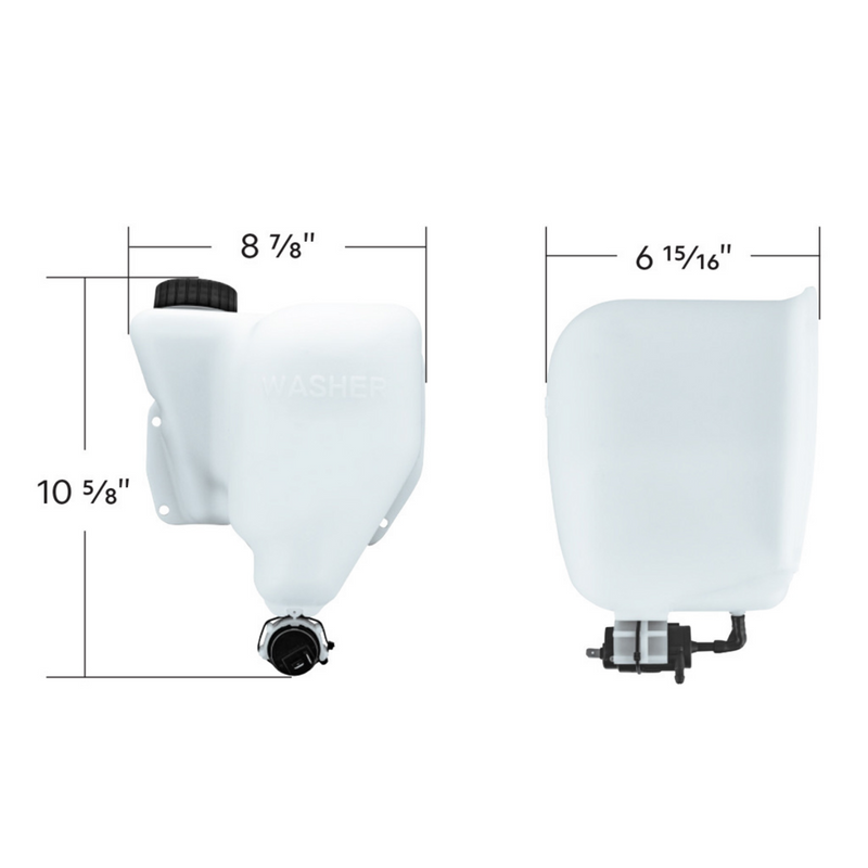 United Pacific Washer Fluid Reservoir For 1989-2007 Peterbilt 379 25003