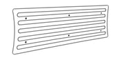 Iowa Customs Series 1 Design Step Plate Insert - 6" x 30"