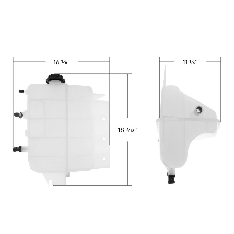 United Pacific Pressurized Coolant Reservoir & Coolant Level Sensor For 2002-2007 International 9200/9400/9900 26006