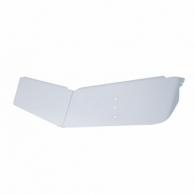 United Pacific 13" Stainless Low Roof Drop Sunvisor For 2004-2007 Peterbilt 379 With Low Roof 28008