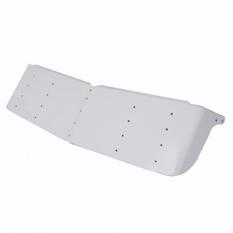 United Pacific 16" Stainless Gangster Style Drop Visor for 1995-2006 Kenworth W900 With Curved Windshield 28016