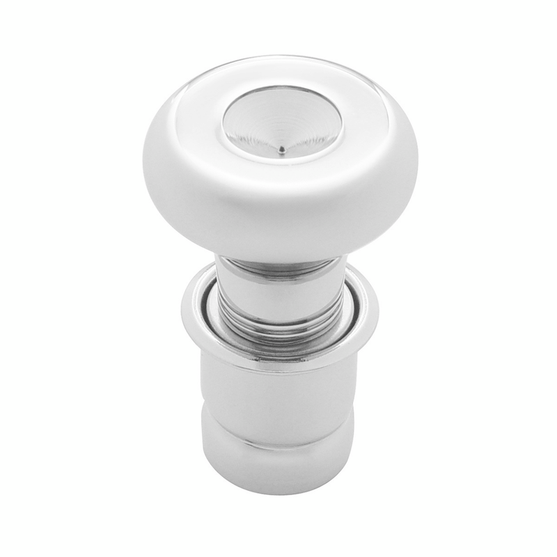 United Pacific Chrome Deluxe Cigarette Lighter With Indented Center 28478