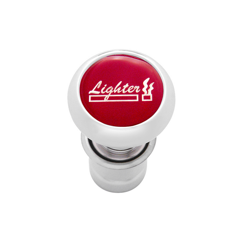 United Pacific Deluxe Cigarette Lighter Red Glossy Sticker 28490
