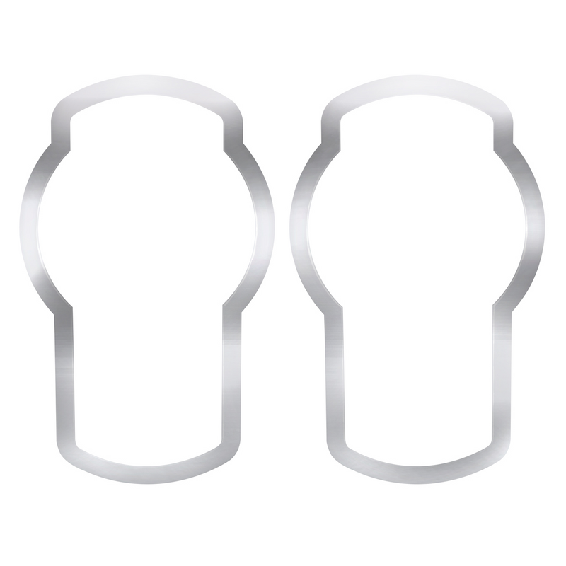 United Pacific Stainless 2007+ Kenworth T660/T370 Hood Logo Trims (2-Pack) 29052