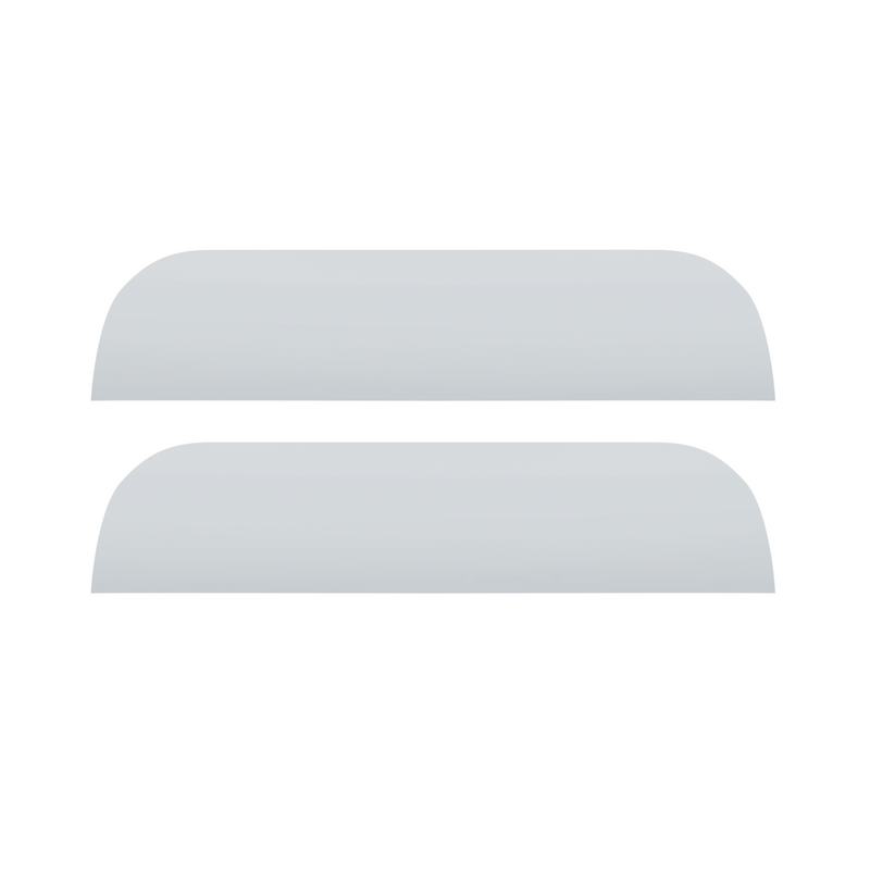United Pacific 304 Stainless Steel 7" Chop Top Window Trim For 2005+ Peterbilt 379/386/389 (Pair) 29096