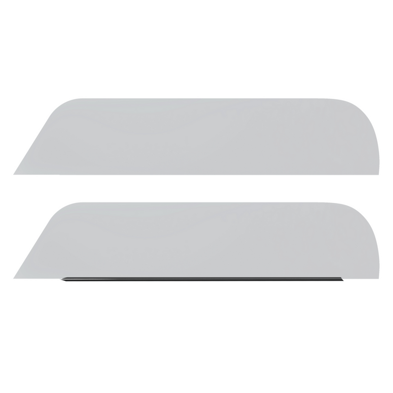 United Pacific 304 Stainless Steel 6" Chop Top Window Trim For 2008-2017 Freightliner Cascadia (Pair) 29099