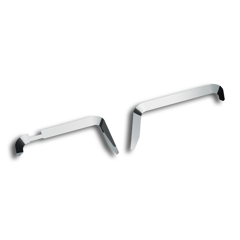 United Pacific Stainless Door Window Vent Visor For All KW Trucks With Daylight Doors & Passenger Side Single Convex Mirror ( 29112