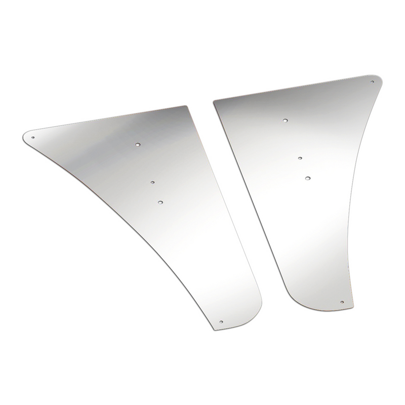 United Pacific Stainless Plain Lower Hood Panel For 1989+ Kenworth W900L (Pair) 29119