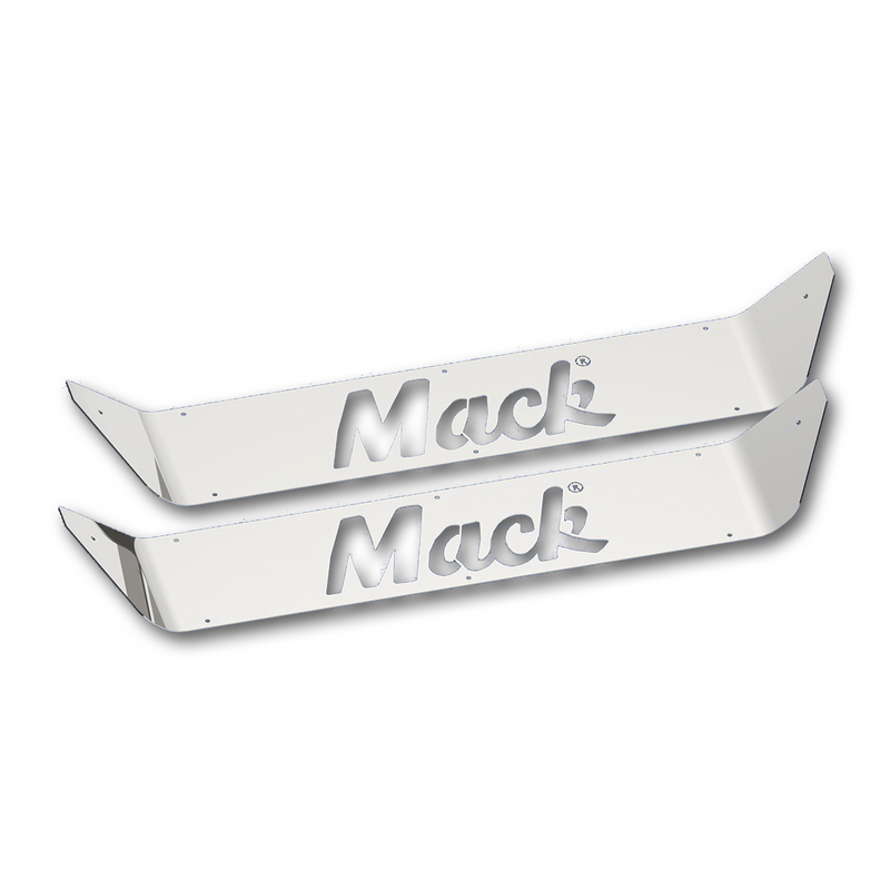 United Pacific Stainless Upper Scuff Panel With Logo For Mack CH/CL 29124