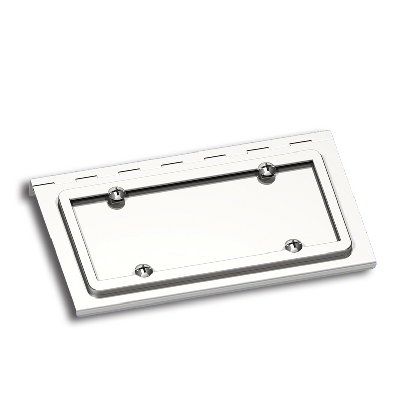 United Pacific Stainless Single License Plate / Swing Plate For Peterbilt & Kenworth Models 29136