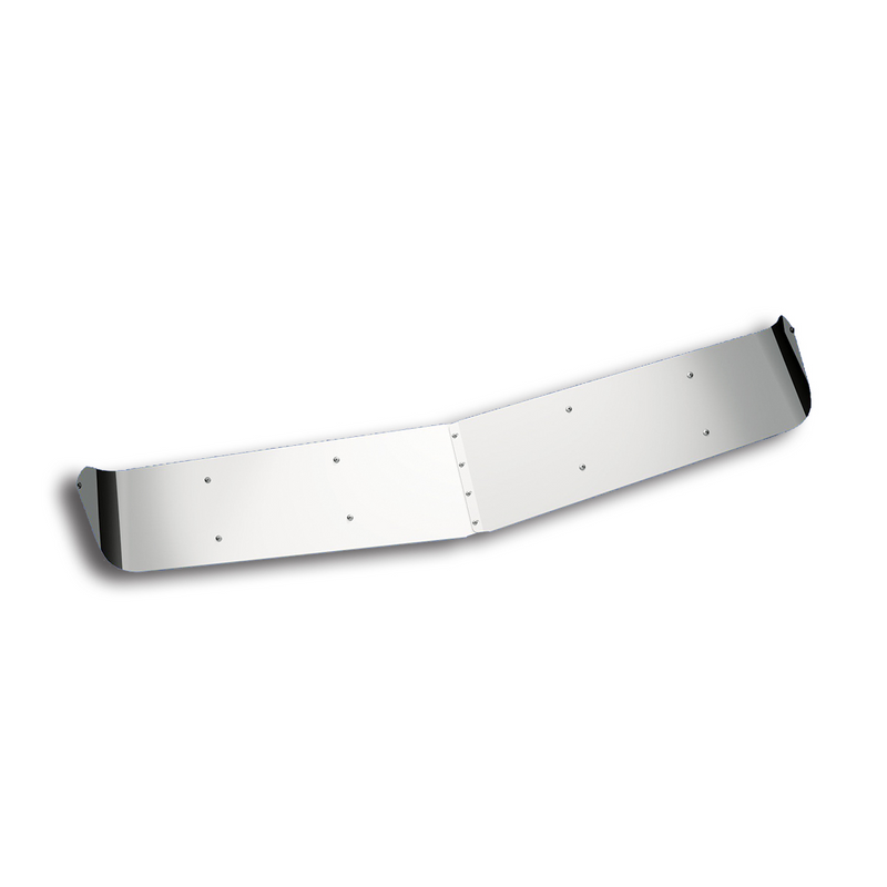 United Pacific 430 Stainless Plain Style Sunvisor For 2002-18 Western Star Constellation/4700 With OE Visor 29144