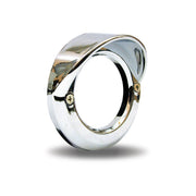 Trux Accessories Bezel - 2" Chrome Plastic - Visor