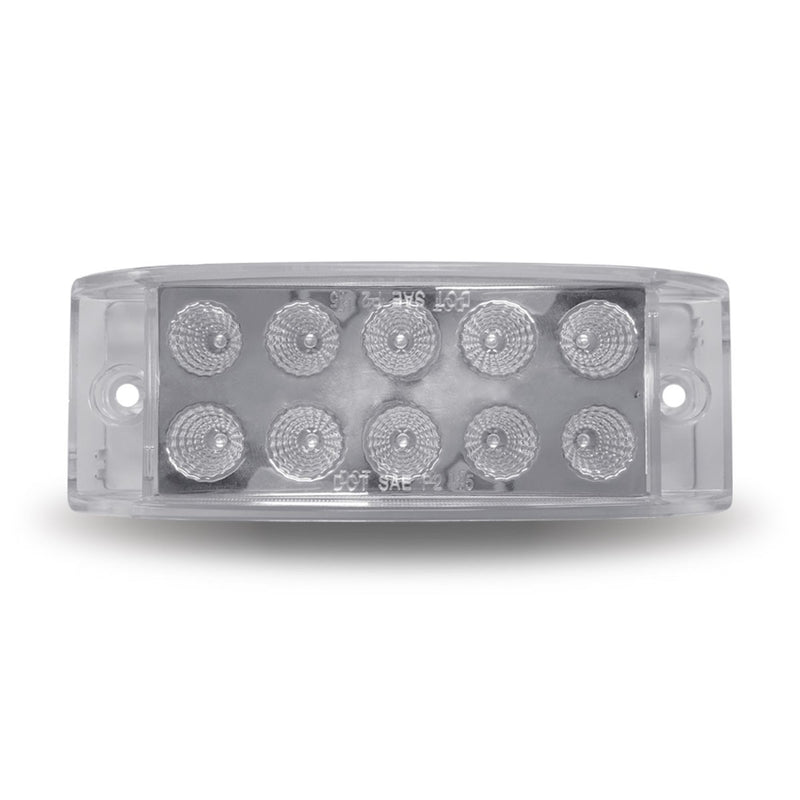 Trux Accessories 2" X 6" Dual Revolution Trailer LED - Amber/Blue (10 Diodes)