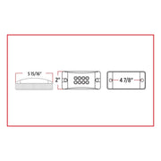 Trux Accessories Clear Red Marker Multi-Dimensional LED Light (24 Diodes)