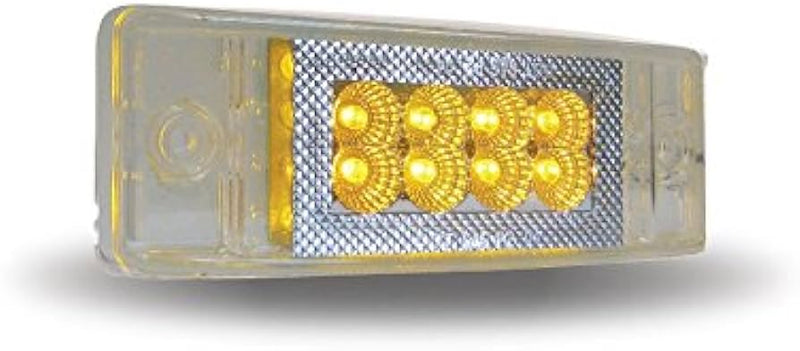 Trux Accessories 2" X 6" Multi-Directional Clear Amber Trailer LED (24 Diodes)"