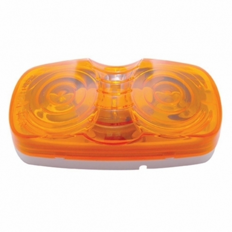 United Pacific Tiger Eye Light (Clearance/Marker) With White Base Amber Lens 30005