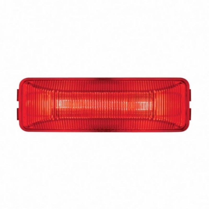 United Pacific Dual Bulbs Rectangular Light (Clearance/Marker) Red Lens 30055