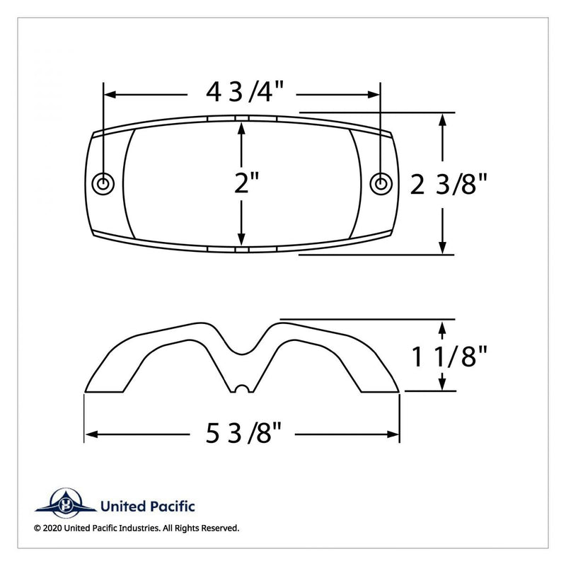 United Pacific Chrome Tiger Eye Lens Guard
