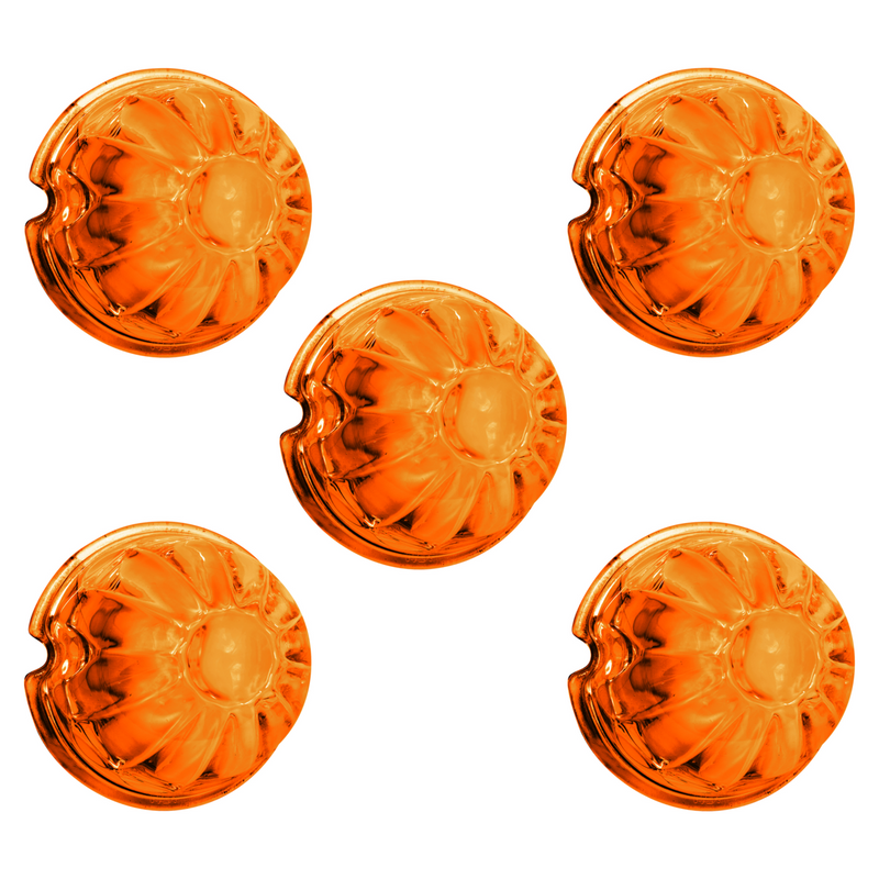United Pacific Watermelon Glass Marker Light Lens Amber (5 Pcs) 30312P5