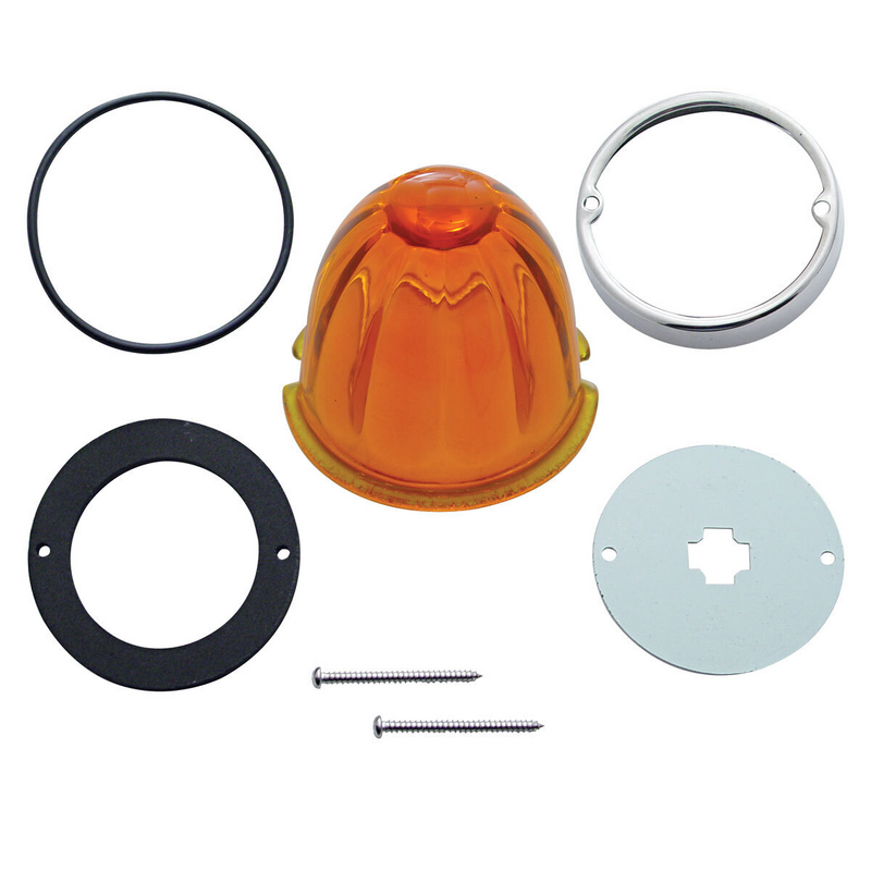 United Pacific Grakon 1000 Cab Light Conversion Kit With Watermelon Glass Lens & Twist In Base Amber 30509