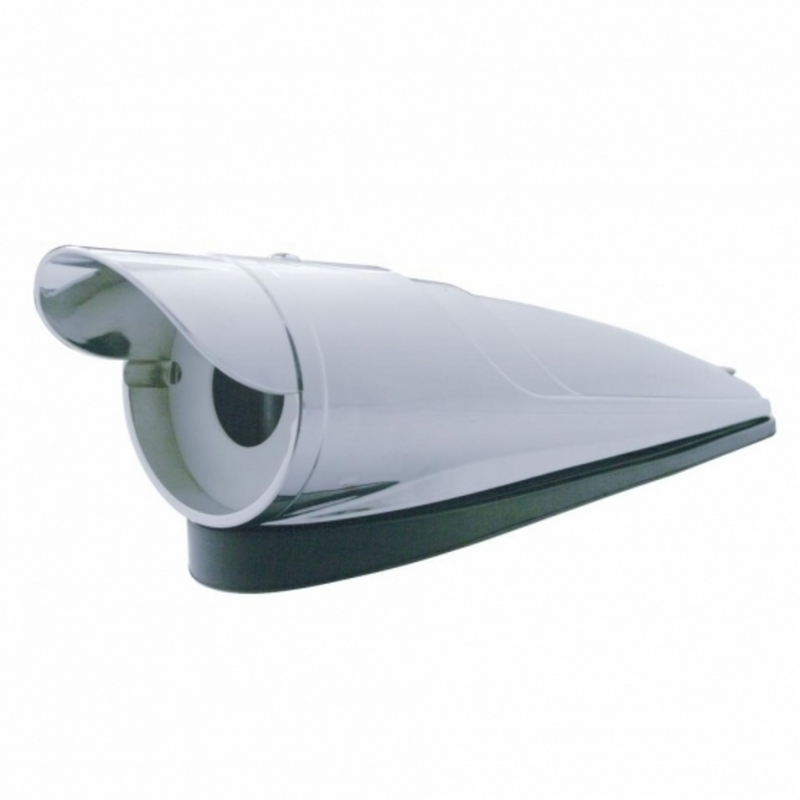 United Pacific Chrome LED Cab Light Housing With Visor For Grakon 1000 Style Light (Bulk) 30605B