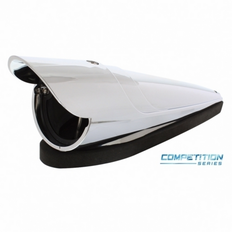 United Pacific Chrome "Competition Series" LED Cab Light Housing With Visor For Grakon 1000 Style Light (Bulk) 30608B
