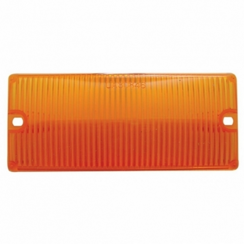 United Pacific 2-3/16" x 5-3/16" Door Light Lens Amber 30846