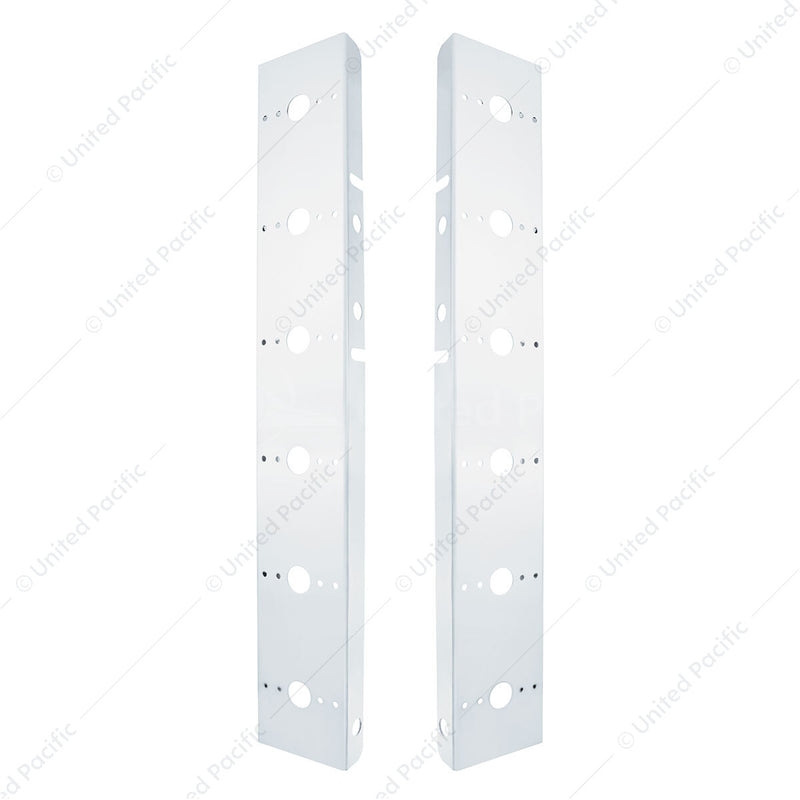 United Pacific Peterbilt Stainless Front Air Cleaner Bracket Only - 12 Light Cutouts 30988-1