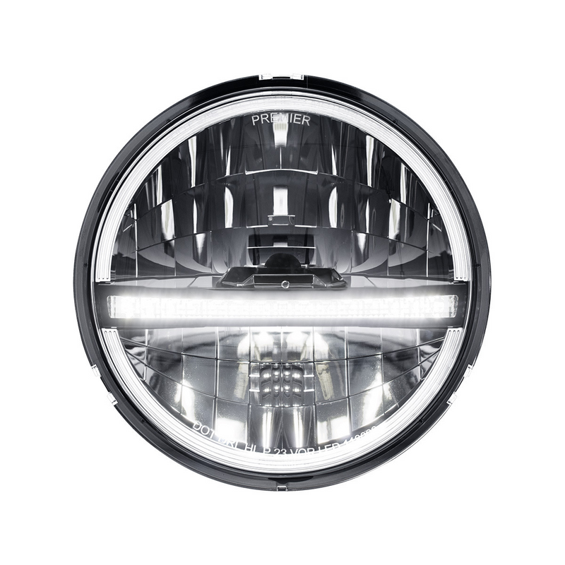 United Pacific ULTRALIT 20 High Power LED 5-3/4" Headlight With LED DRL/Position Light Black 31020