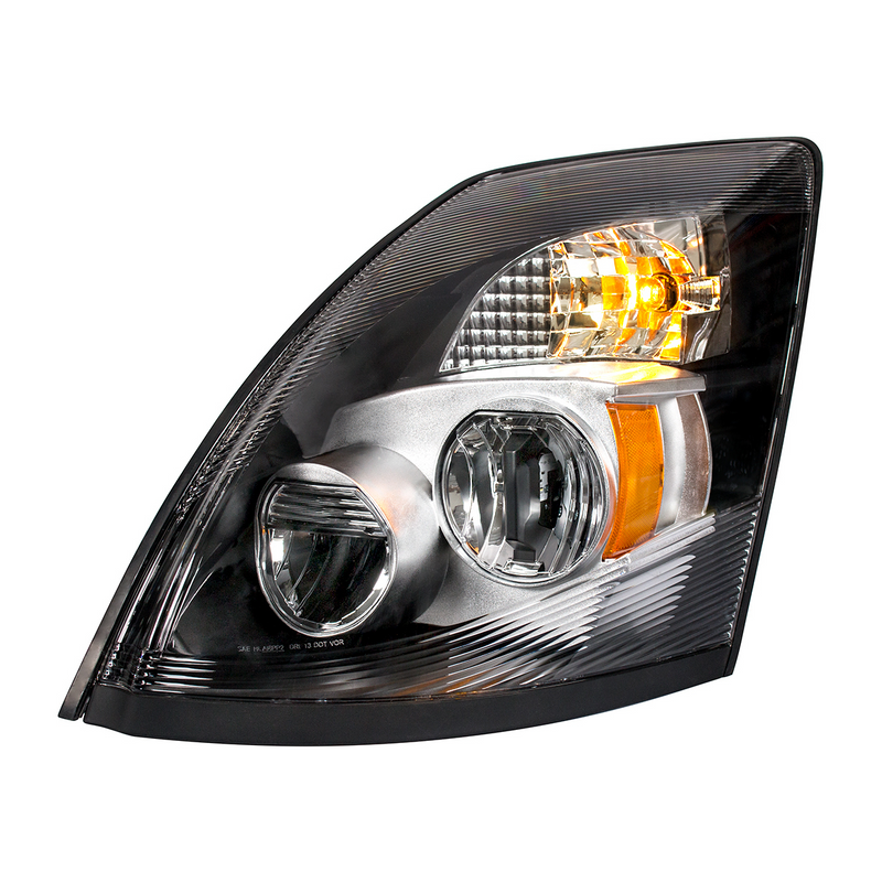United Pacific High Power LED Chrome Headlight for 2003-2017 Volvo VN/VNL Driver 31094