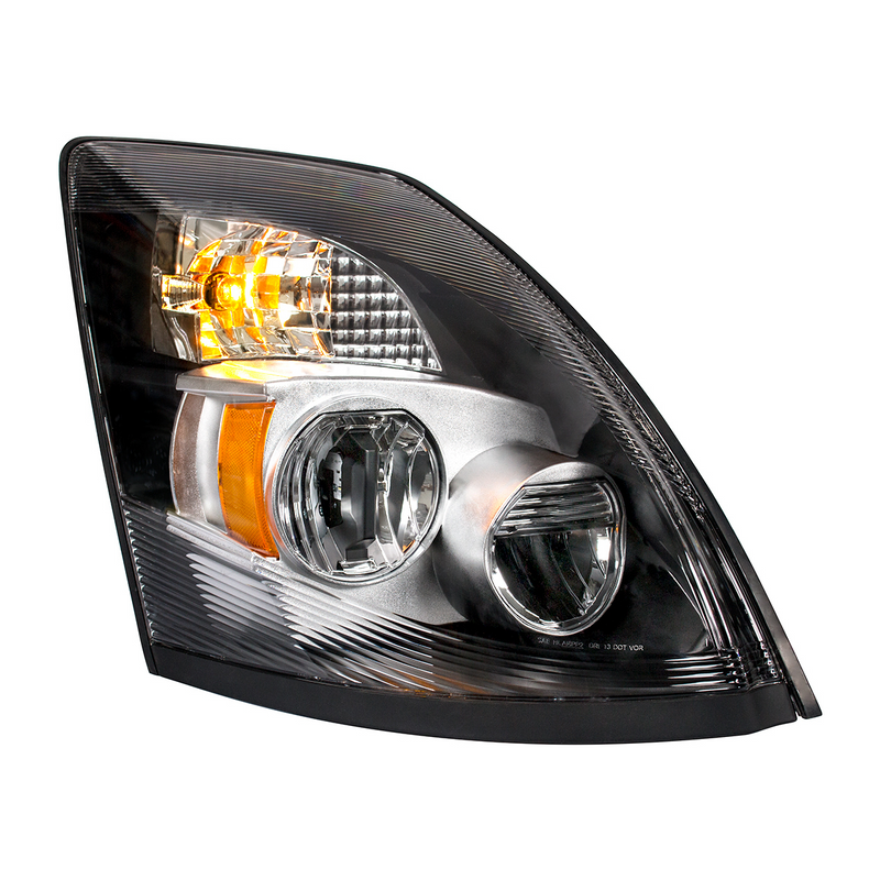 United Pacific High Power LED Chrome Headlight For 2003-2017 Volvo VN/VNL Passenger 31095
