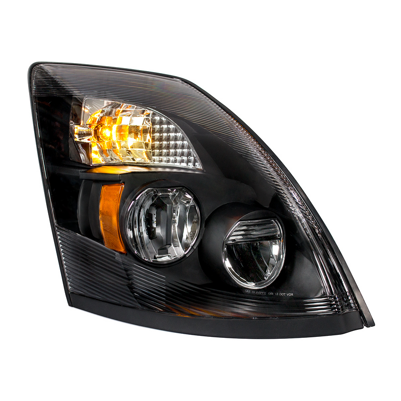 United Pacific High Power LED "Blackout" Headlight for 2003-2017 Volvo VN/VNL Passenger 31097
