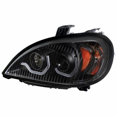 United Pacific Blackout Projection Headlight with Dual Function Light Bar