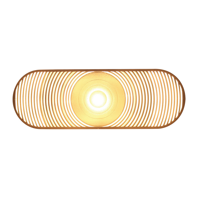 United Pacific 6" Oval Back-Up Light Clear Lens 31251