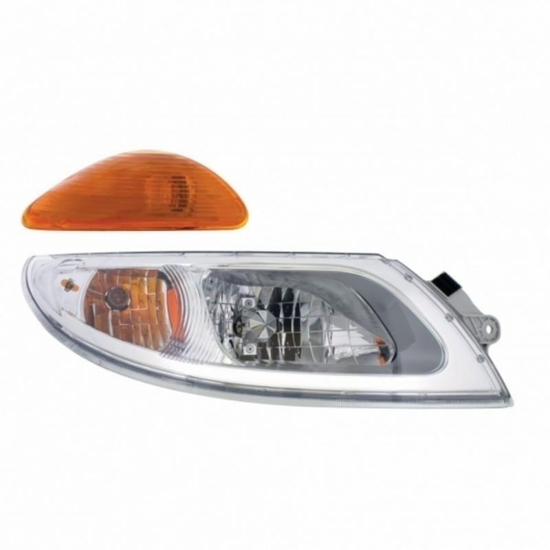 United Pacific Headlight With Turn Signal For International Durastar (2002-2018) & MV (2019-2022) Passenger 31277