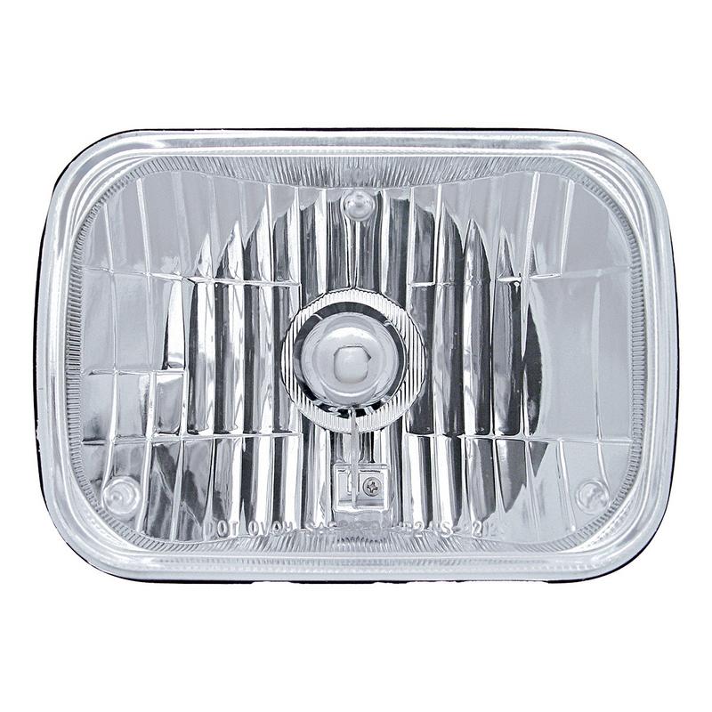 United Pacific 5" X 7" Crystal Rectangular Headlight, Glass Lens 31389