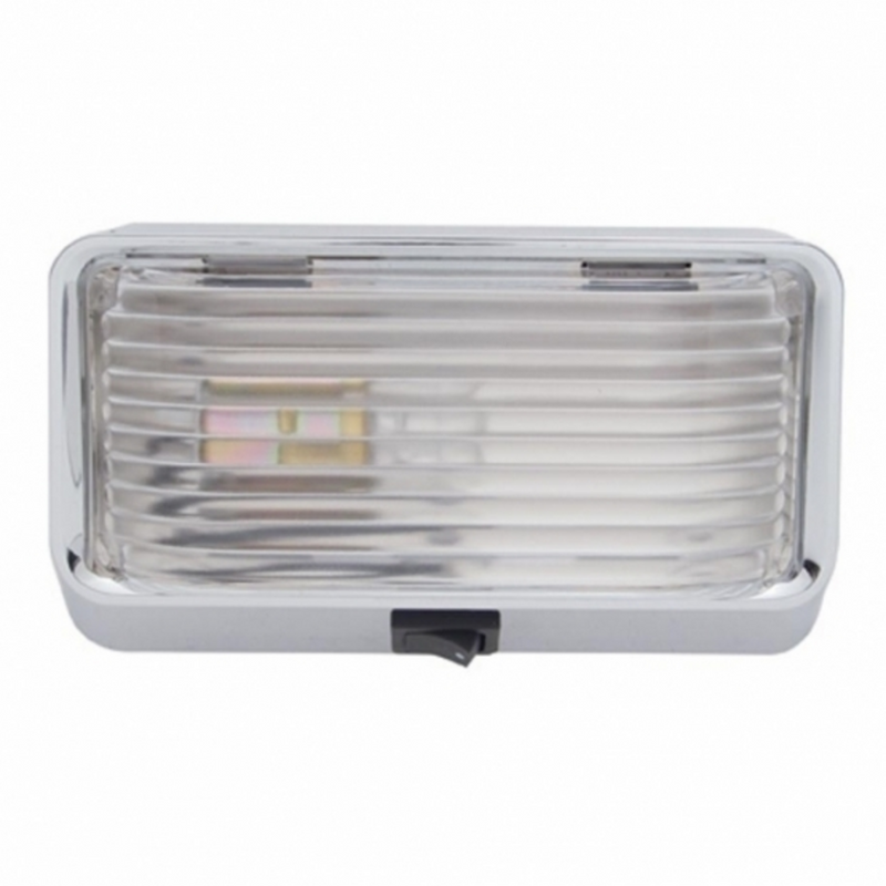 United Pacific Interior Dome Light With Bulb & On-Off Switch Clear Lens 31427