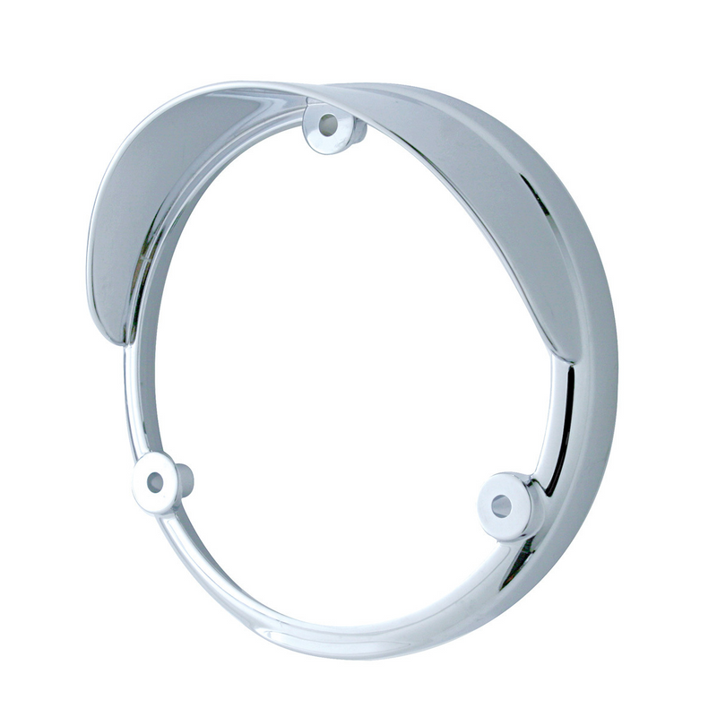 United Pacific Round Double Face Light Bezel With Visor Fits 38113 Series 32104