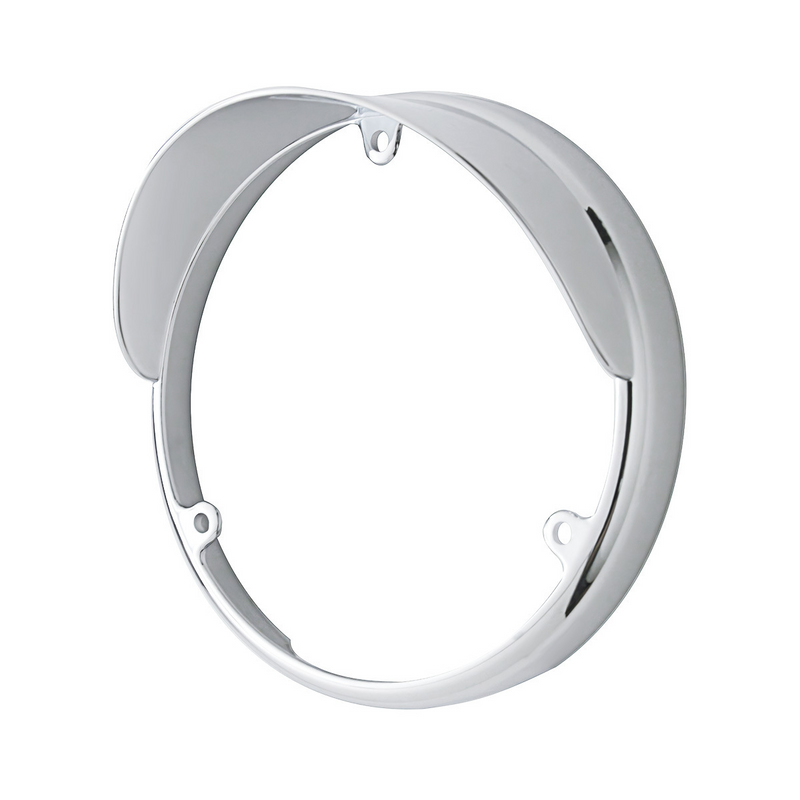 Chrome Plastic Bezel For Unted Pacific Double Face LED Lights With Visor 32106