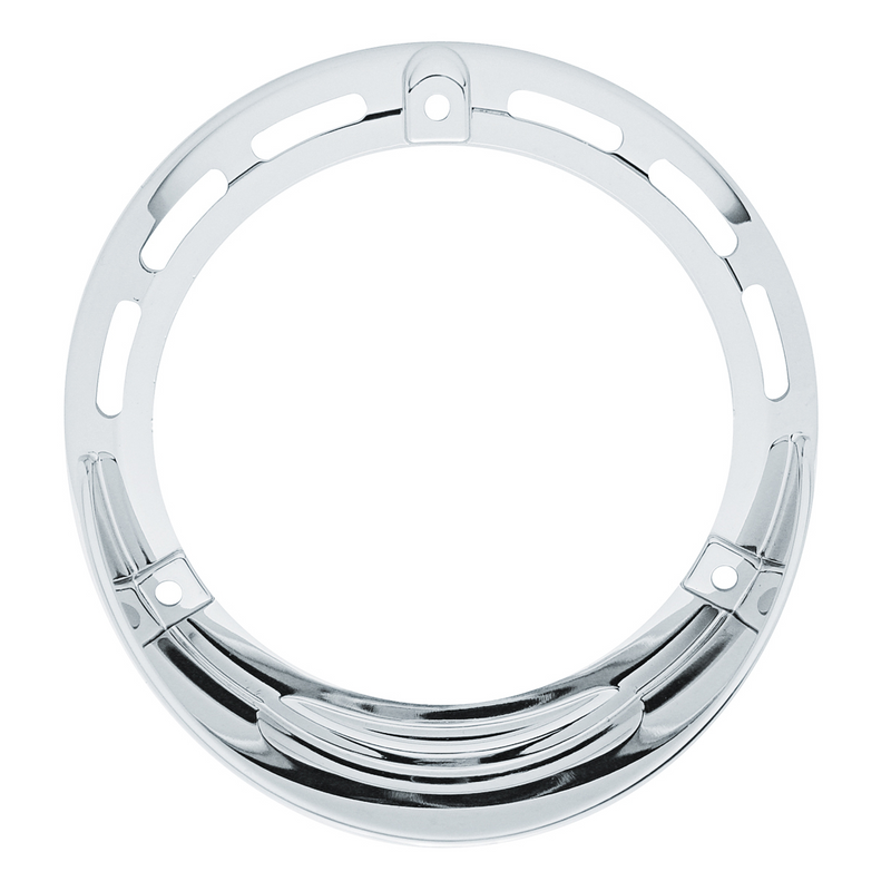 United Pacific Round Turn Signal Light Bezel With Up Side Down Visor 32110