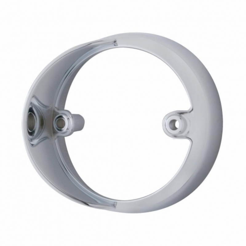 United Pacific 3" Round LED Light Bezel With Side Visor 32121